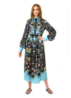 Ocean Blue Black Dress