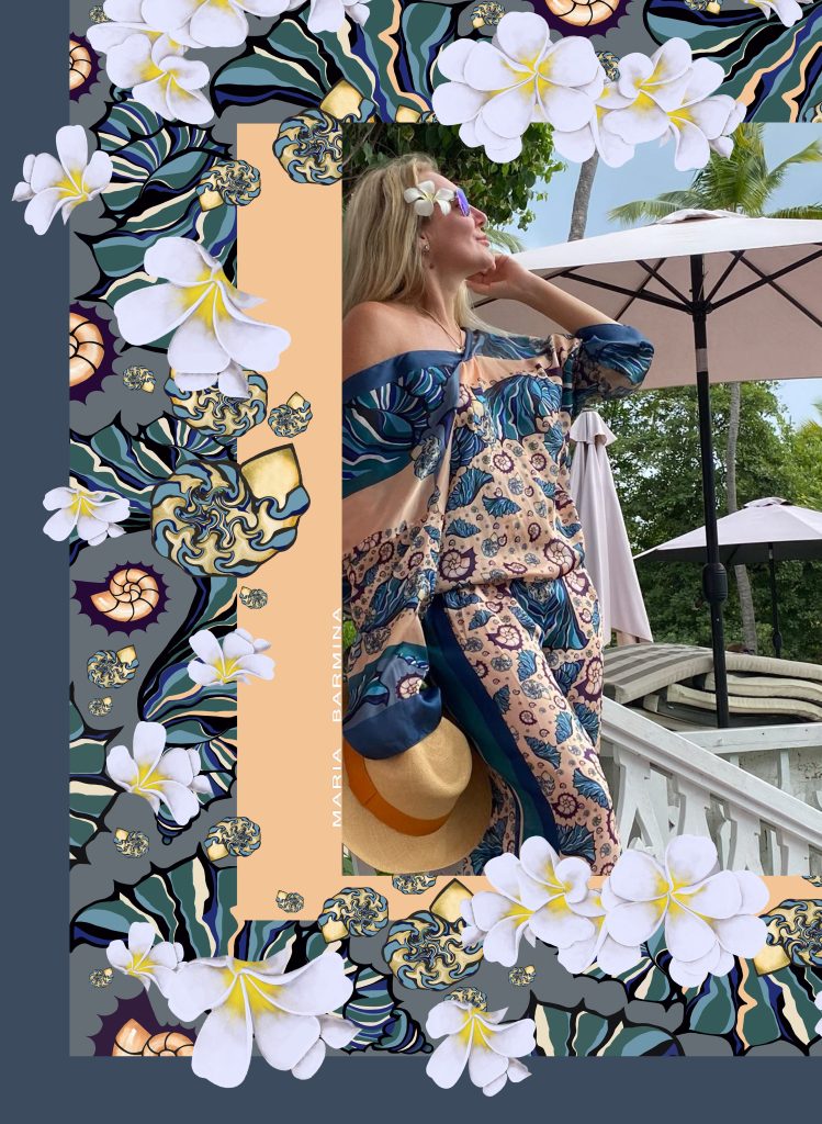 barminafashion designer in hand-painted clothes