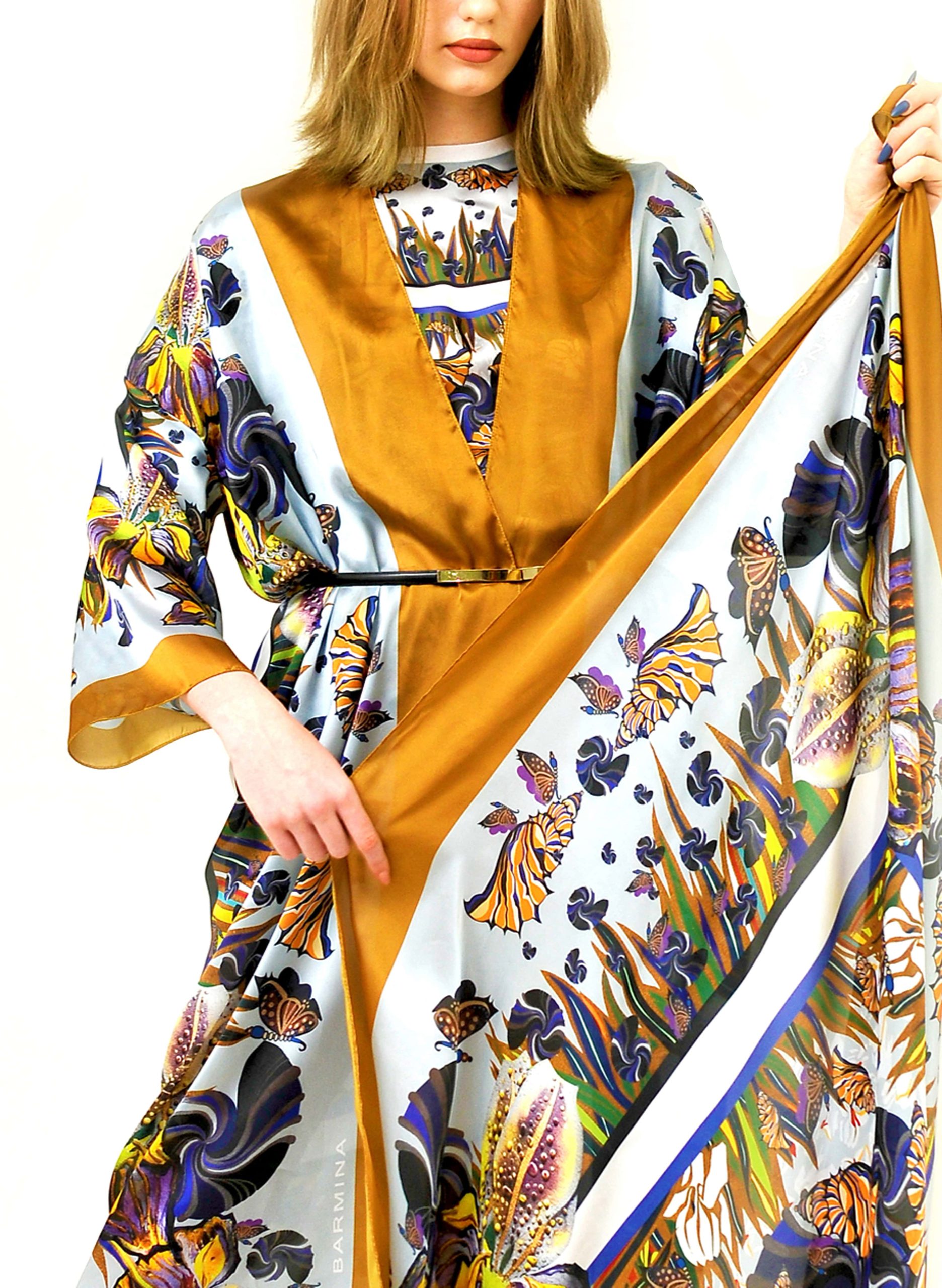 gold kimono dress-min