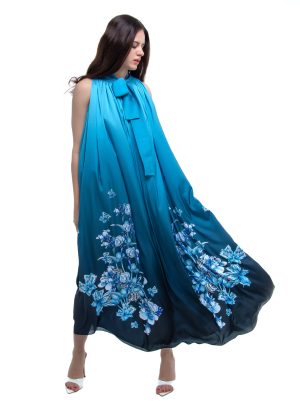 Long Blue Evening Dress