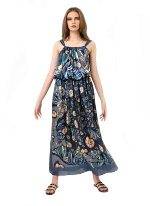 Ocean Depth Dark Blue Dress
