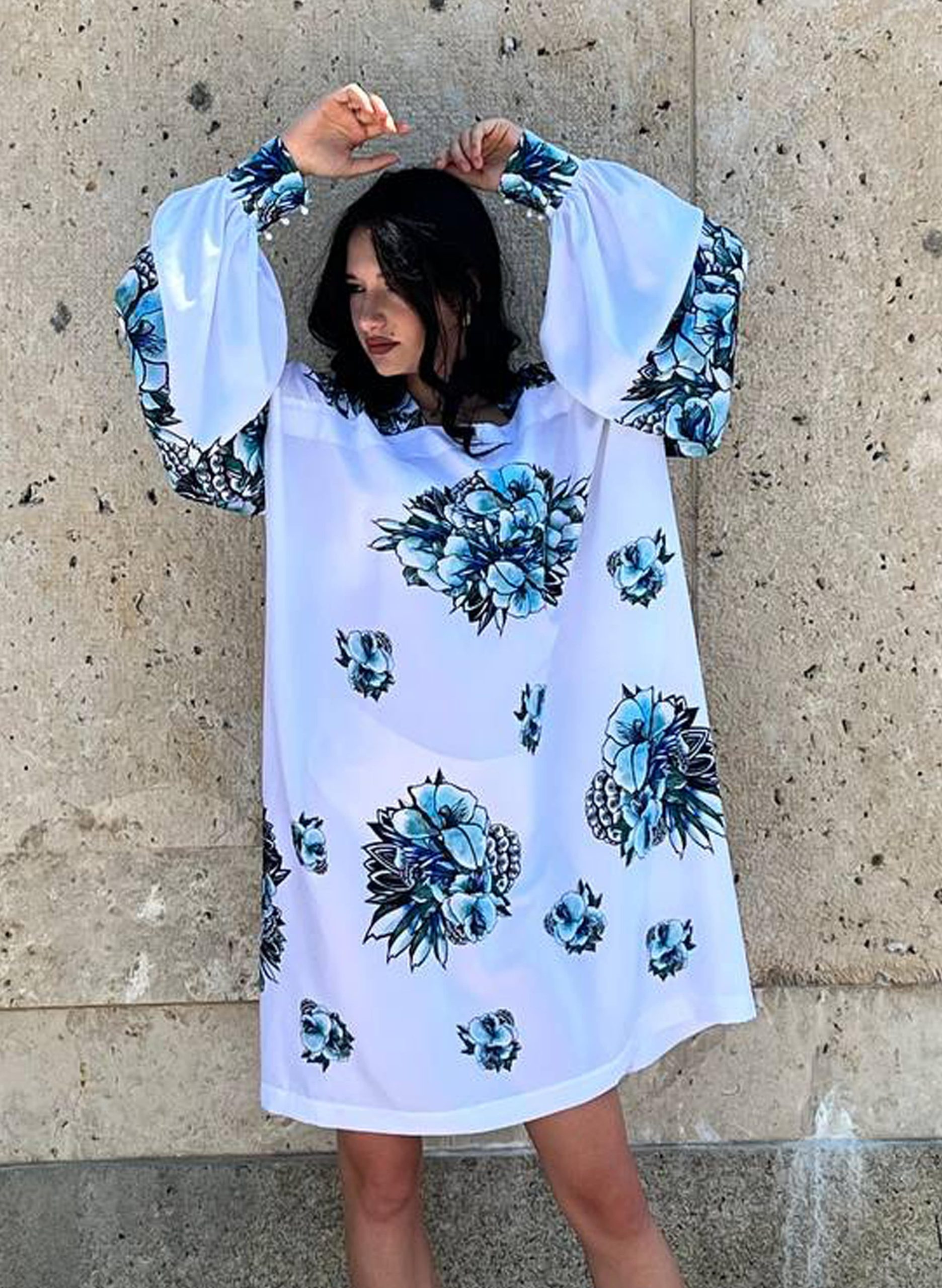 short mint dress back-min